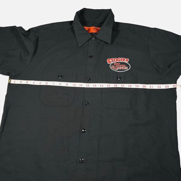 Red Kap Work Shirt Men's Stogies Gold Country Lounge Jamestown Cali Size Large - Picture 9 of 12